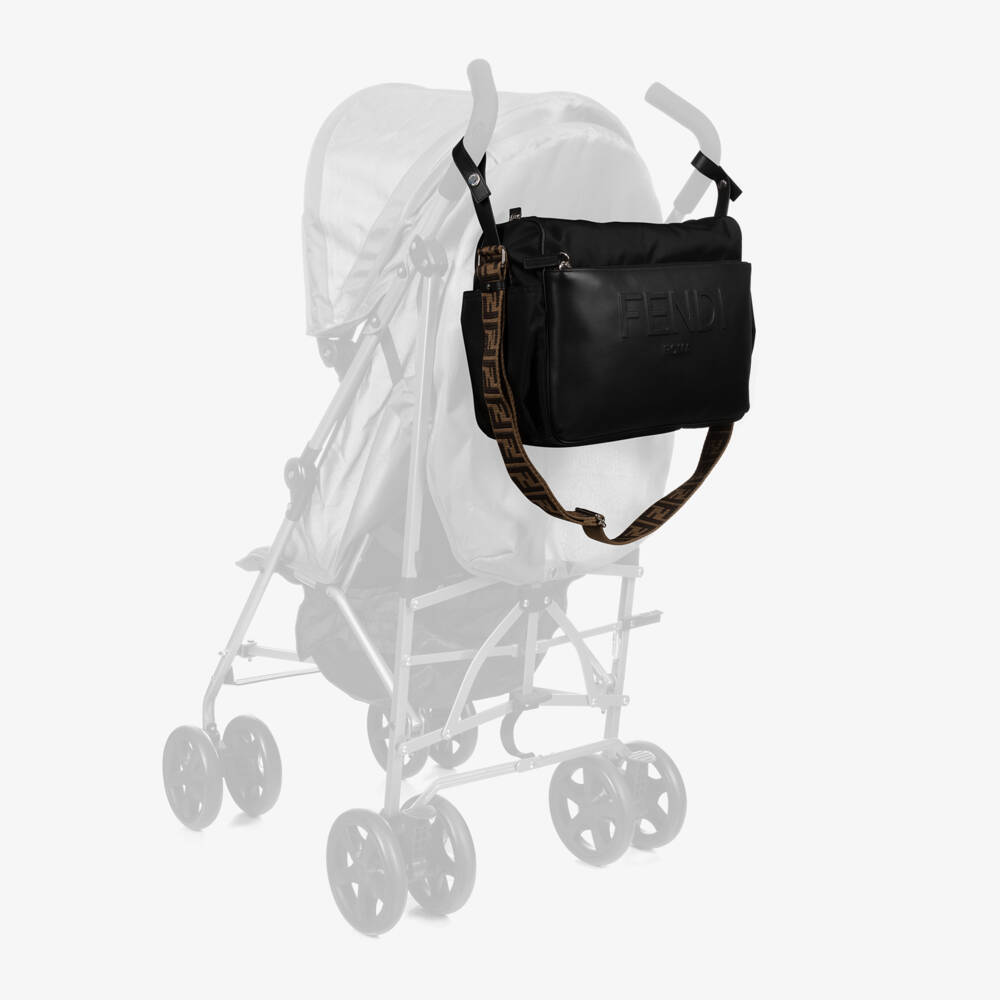 Fendi-Black FF Changing Bag (40cm) | Childrensalon