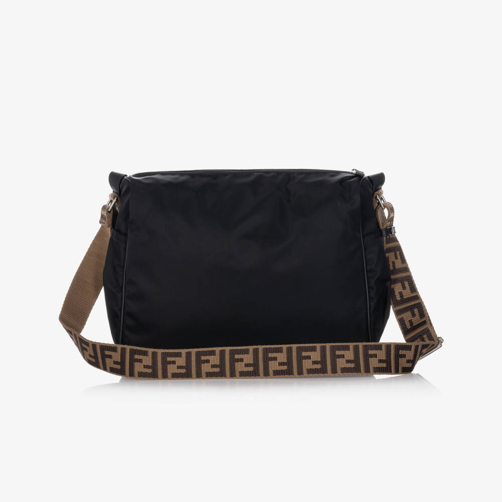Fendi-Black FF Changing Bag (40cm) | Childrensalon