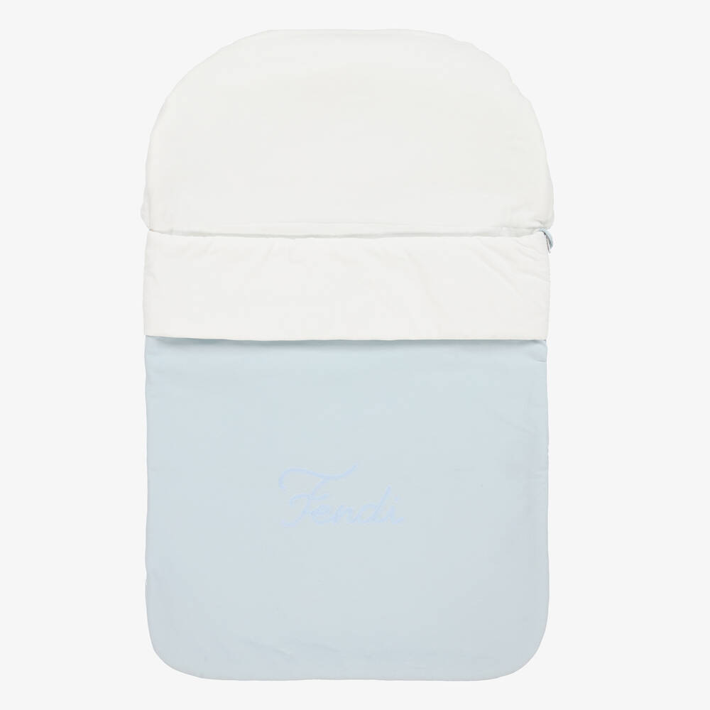 Fendi-بيبي نيست قطن لون أزرق فاتح (74 سم) | Childrensalon