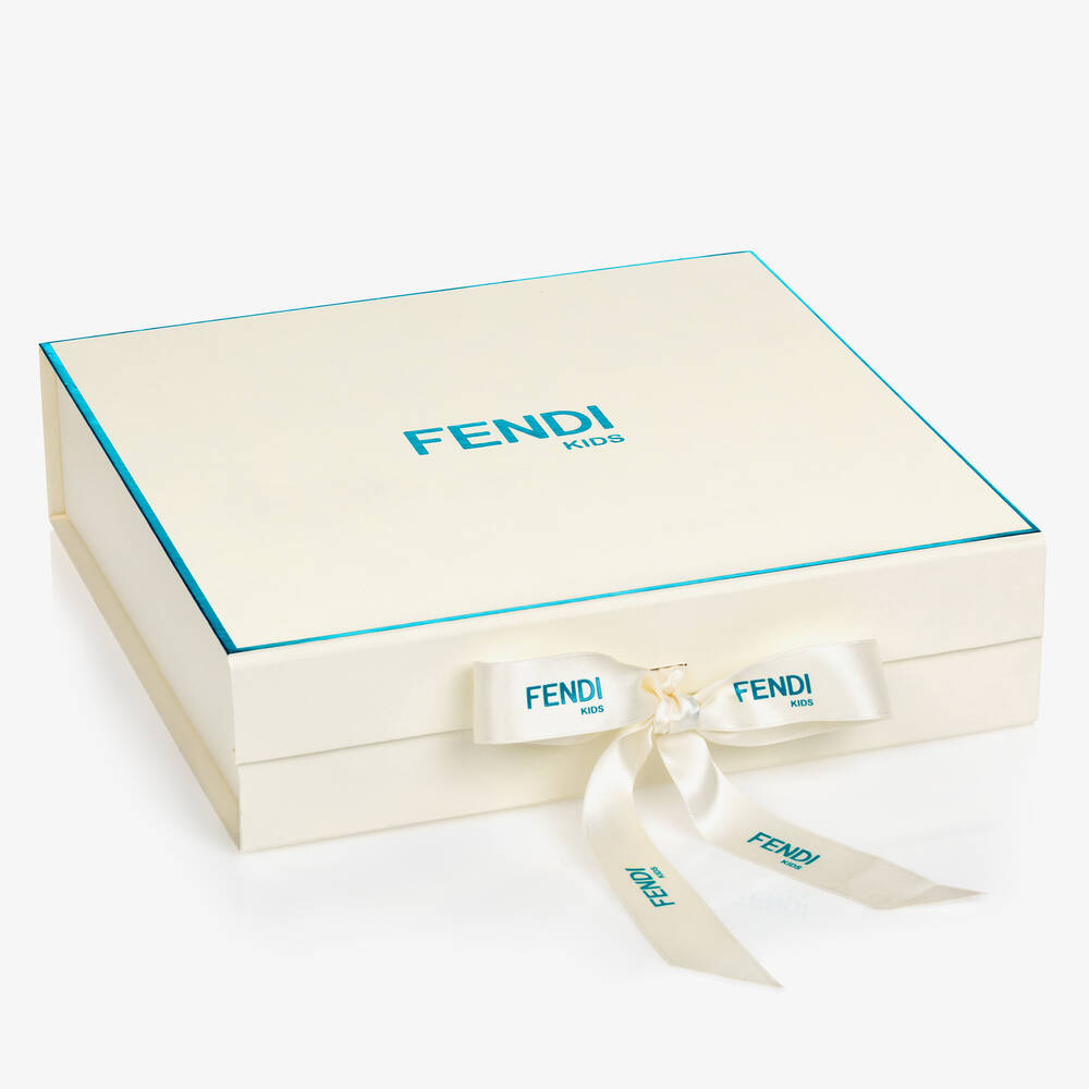 Fendi-Blue Cotton Babygrow Gift Set | Childrensalon