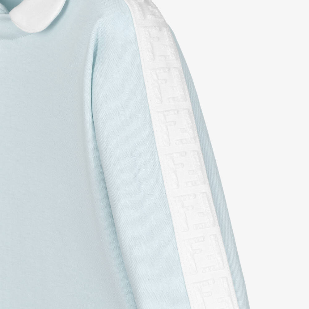 Fendi-Blue Cotton Babygrow Gift Set | Childrensalon