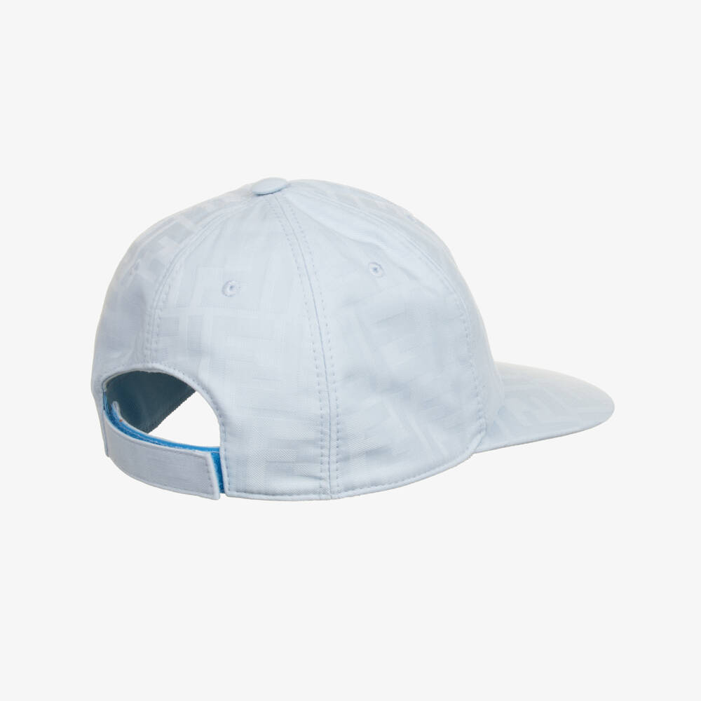Fendi-Boys Blue FF Logo Cap | Childrensalon