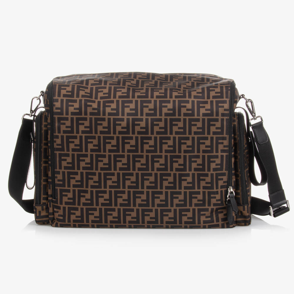 Fendi-Brown FF Changing Bag (40cm) | Childrensalon