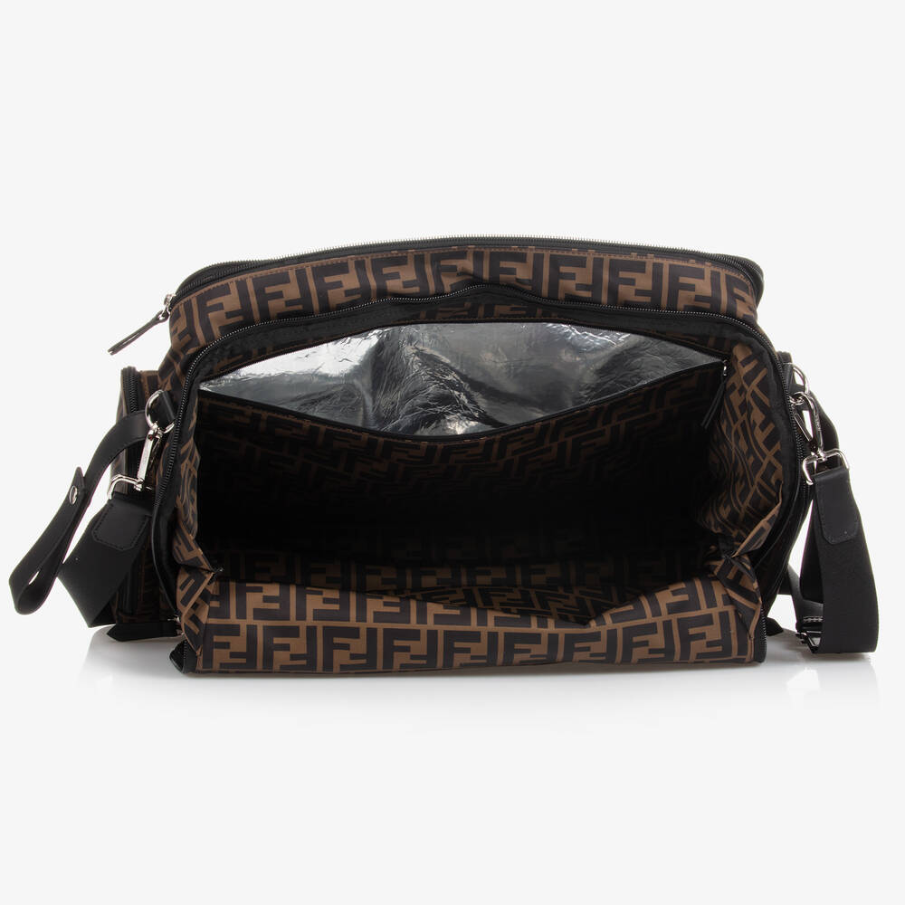 Fendi-Brown FF Changing Bag (40cm) | Childrensalon