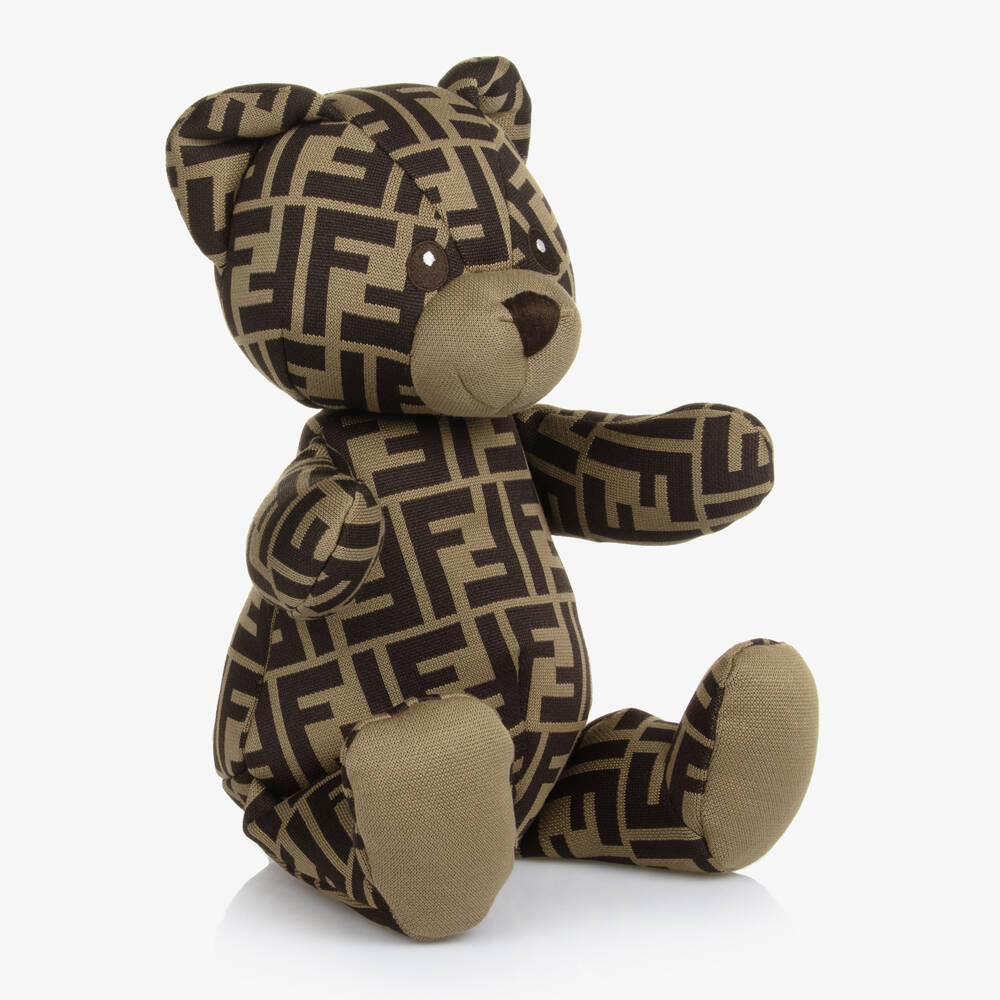Fendi-Brown FF Teddy Bear (35cm) | Childrensalon