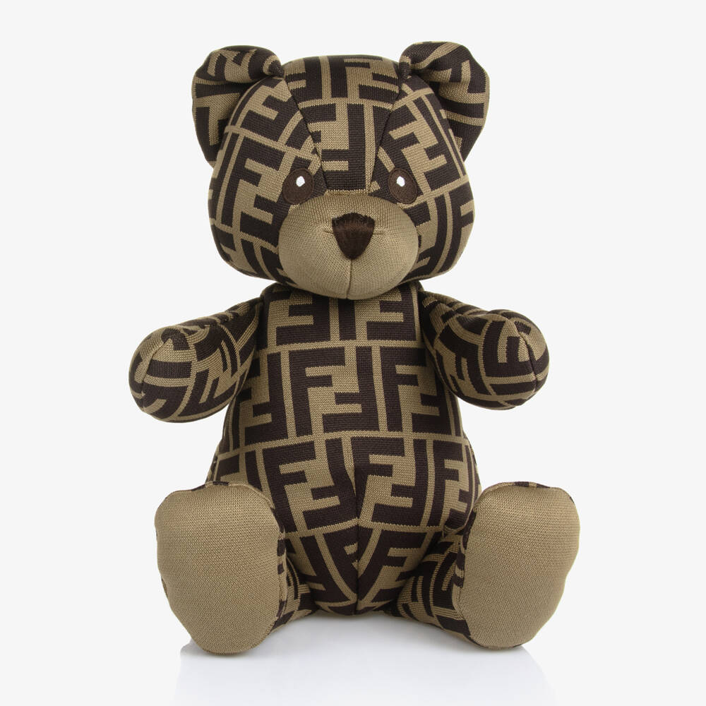 Fendi-Brown FF Teddy Bear (35cm) | Childrensalon