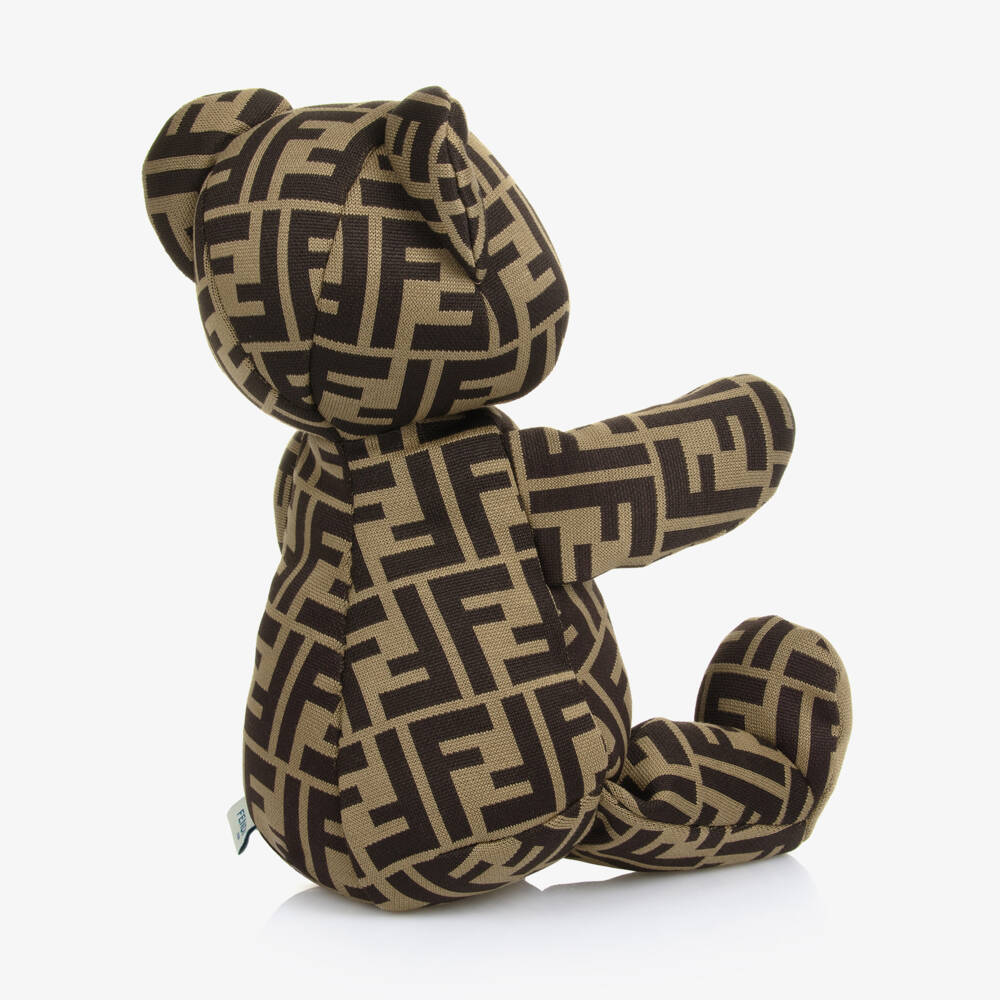 Fendi-Brown FF Teddy Bear (35cm) | Childrensalon