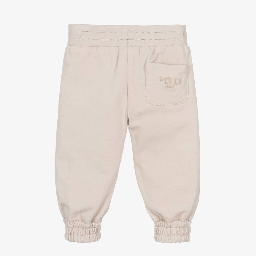 Fendi-Brown Reversible FF Joggers | Childrensalon