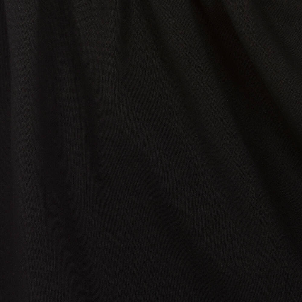 Fendi-Girls Black & Silver FF Cut-Out Dress | Childrensalon