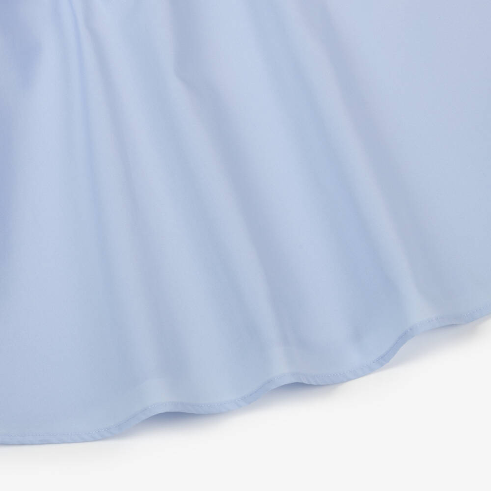 Fendi-فستان بتطريز روما قطن لون أزرق للبنات | Childrensalon