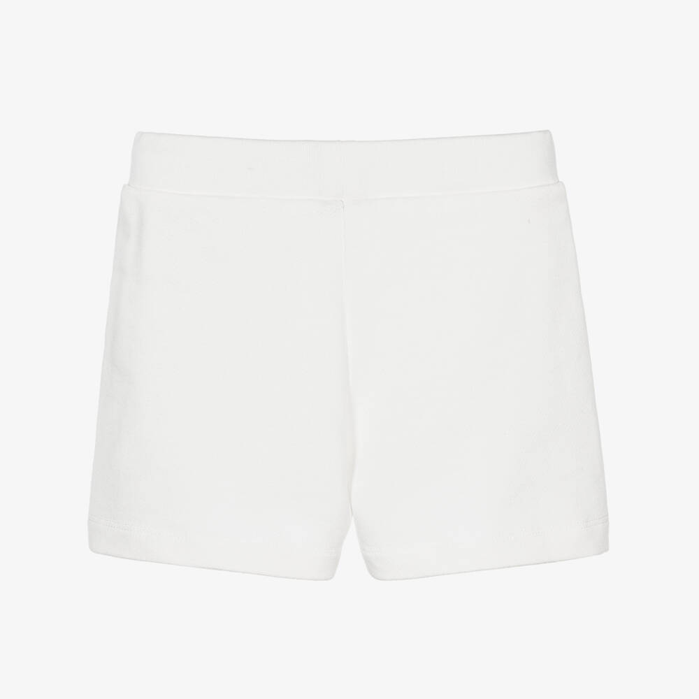 Fendi-Шорты кремовые хлопковые с логотипом FF для девочек | Childrensalon