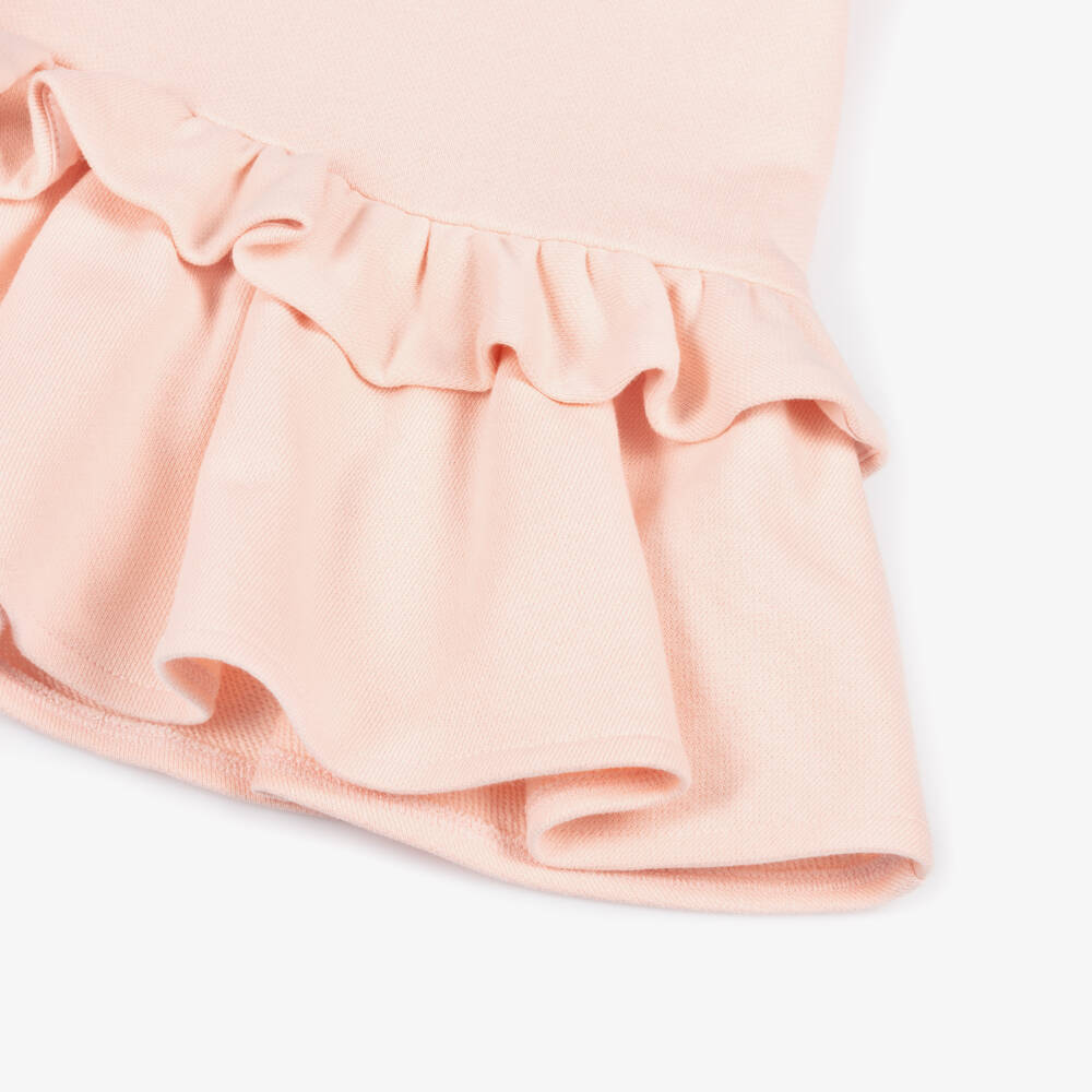 Fendi-Платье розовое из хлопкового трикотажа Fendi Roma для девочек | Childrensalon