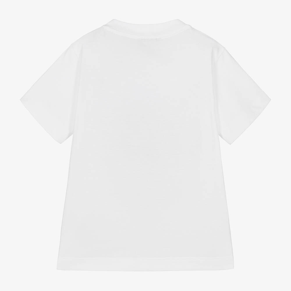 Fendi-Белая хлопковая футболка с кроликом для девочек | Childrensalon