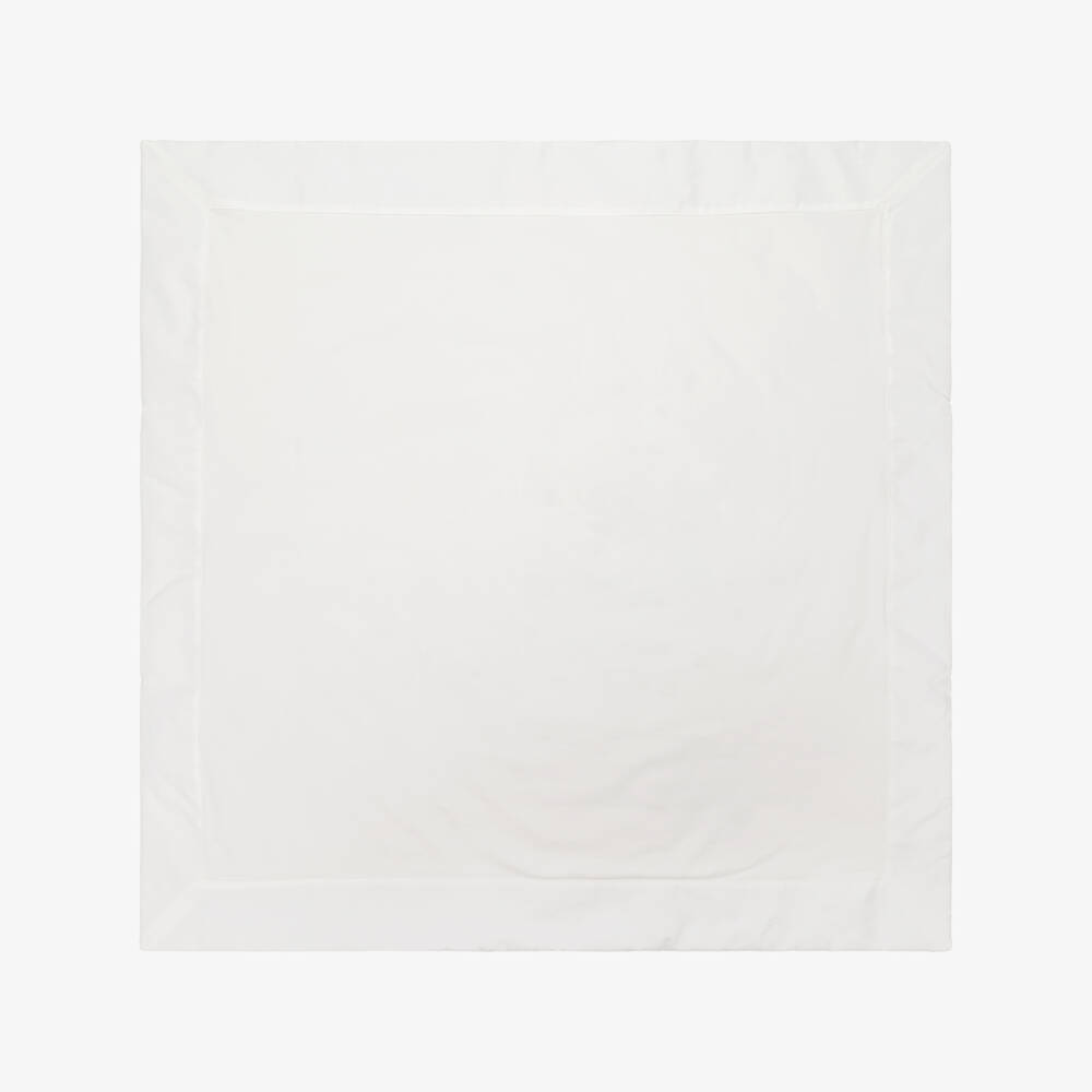 Fendi-Ivory Cotton Rocking Horse Print Blanket (78cm) | Childrensalon