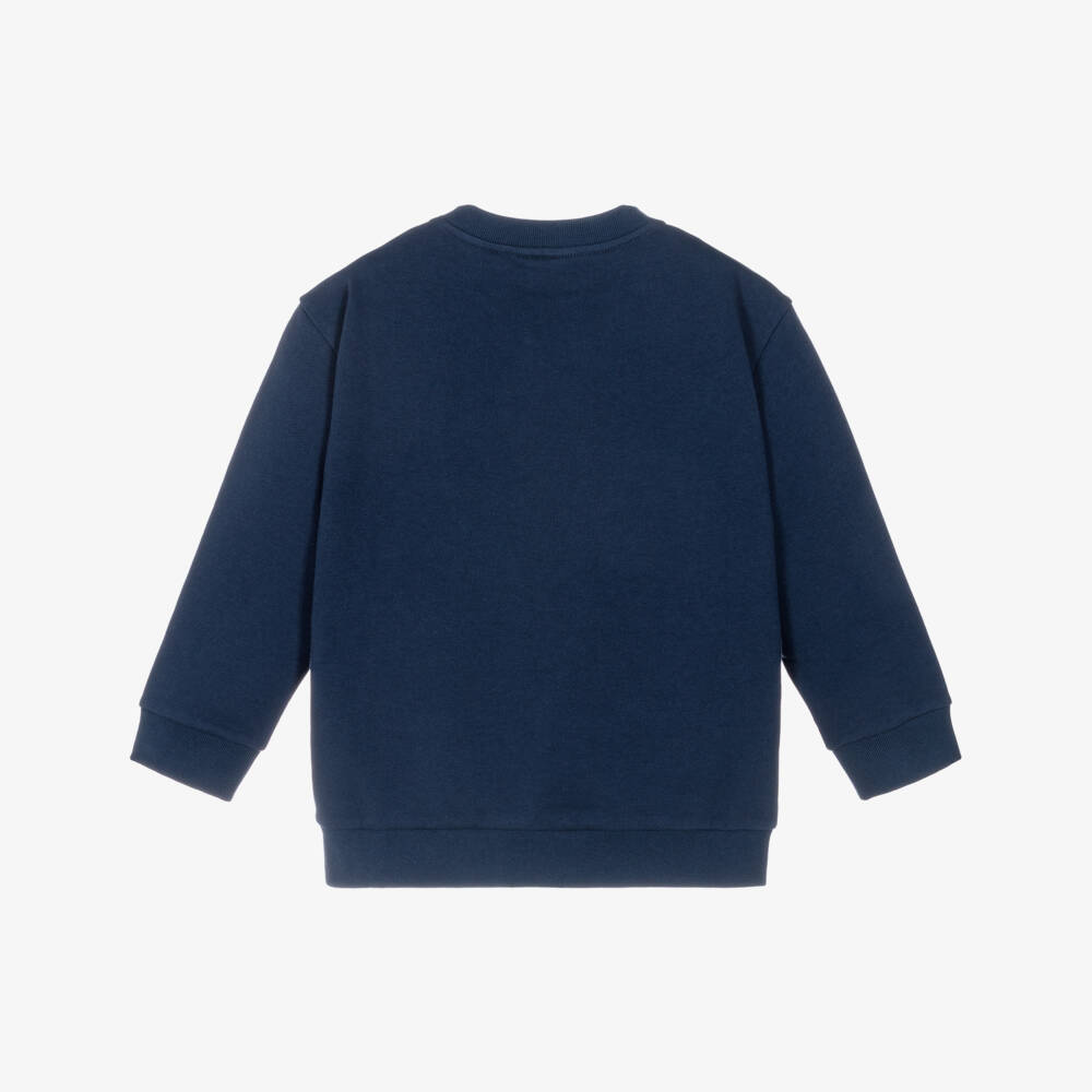 Fendi-سويتشيرت قطن بطبعة سنجاب لون كحلي | Childrensalon