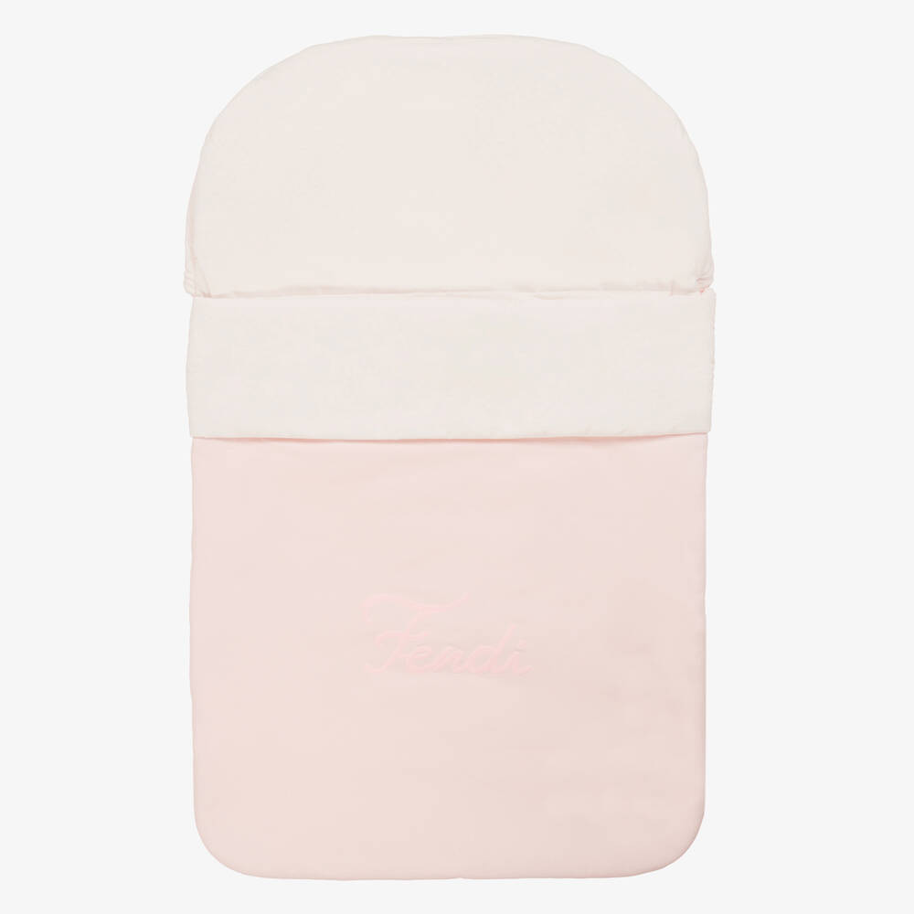 Fendi-Pink Cotton Baby Nest (74cm) | Childrensalon
