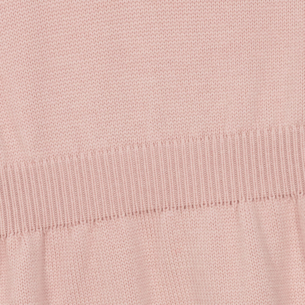 Fendi-فستان هودي تينز بناتي صوف بكر محبوك لون زهري | Childrensalon