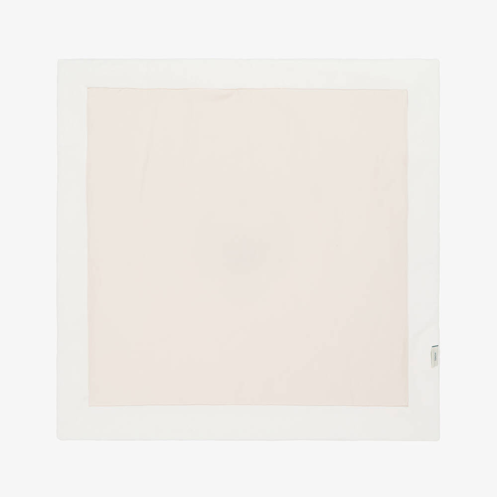 Fendi-بطانية قطيفة بشعار دب تيدي لون أبيض (80 سم) | Childrensalon