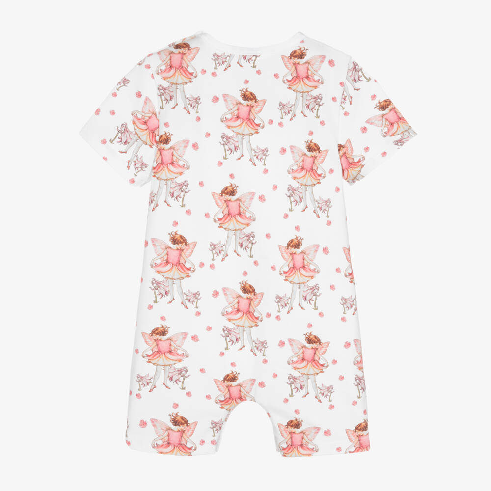 Flower Fairies™ by Childrensalon-Baby Girls Ivory Cotton Shortie | Childrensalon