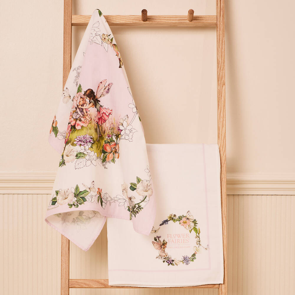 Flower Fairies™ by Childrensalon-Baby Girls Pink Cotton Muslins (2 Pack)   | Childrensalon