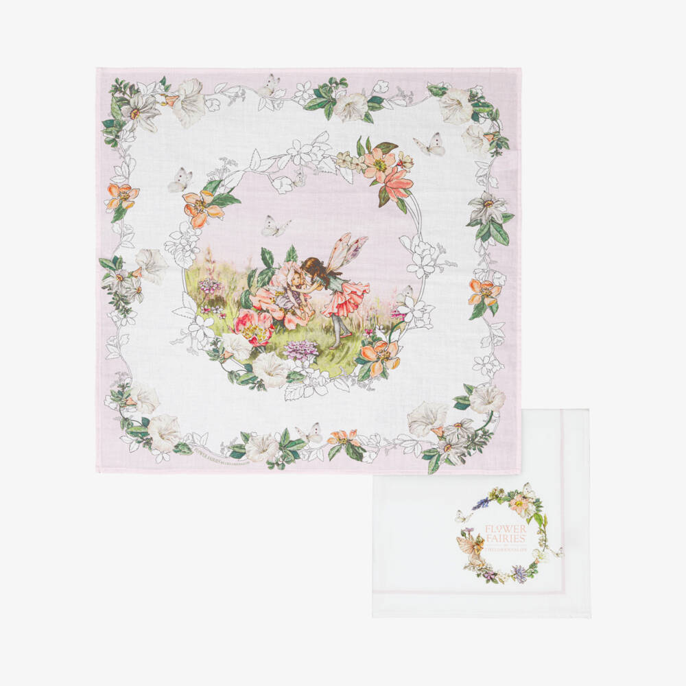 Flower Fairies™ by Childrensalon-Baby Girls Pink Cotton Muslins (2 Pack)   | Childrensalon