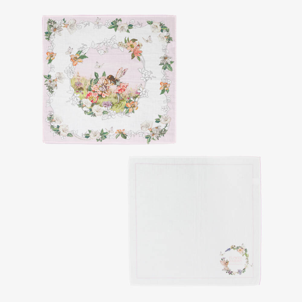 Flower Fairies™ by Childrensalon-Baby Girls Pink Cotton Muslins (2 Pack) | Childrensalon