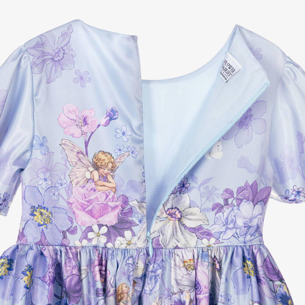 Flower Fairies™ by Childrensalon-Girls Lilac Purple Satin Dress | Childrensalon