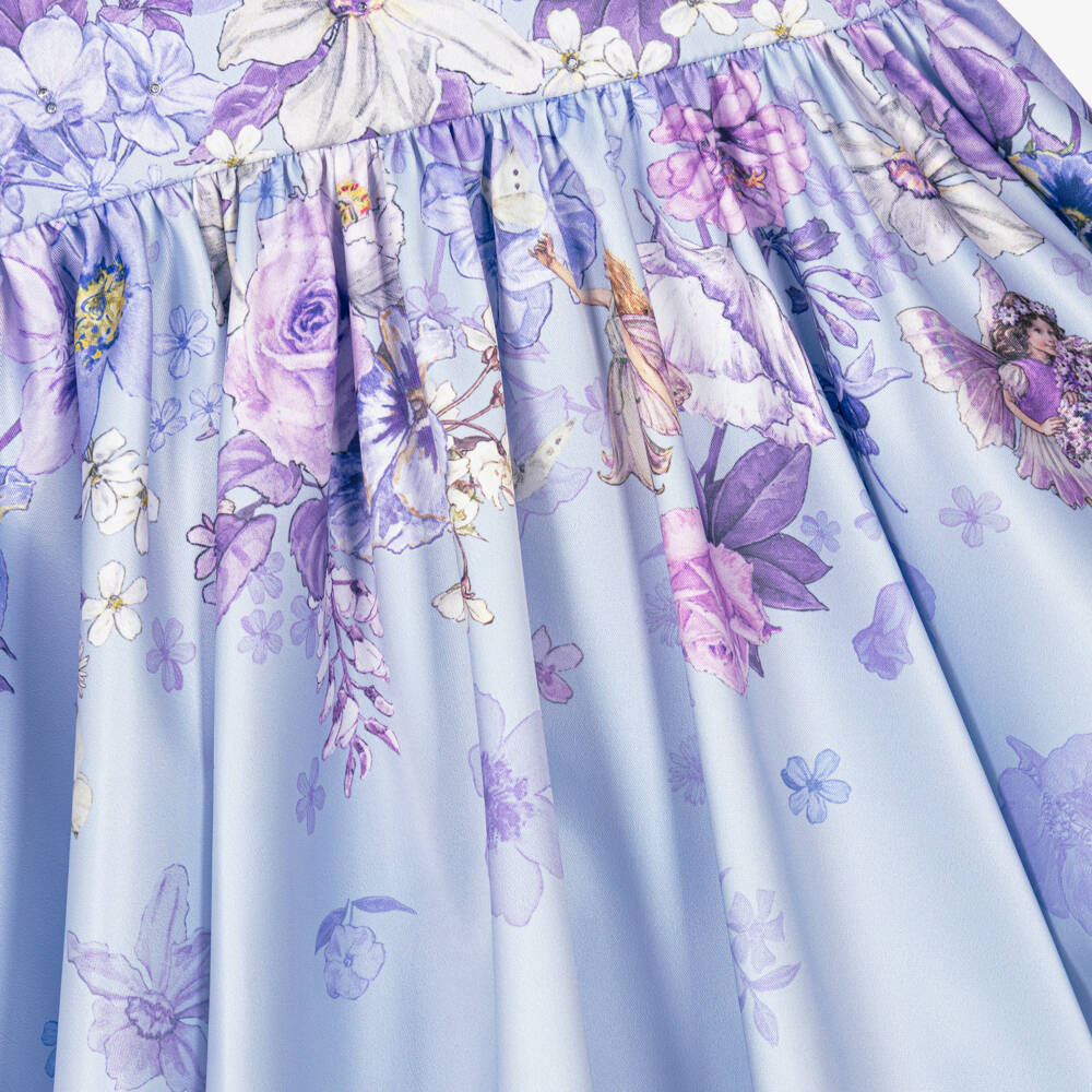 Flower Fairies™ by Childrensalon-Girls Lilac Purple Satin Dress | Childrensalon