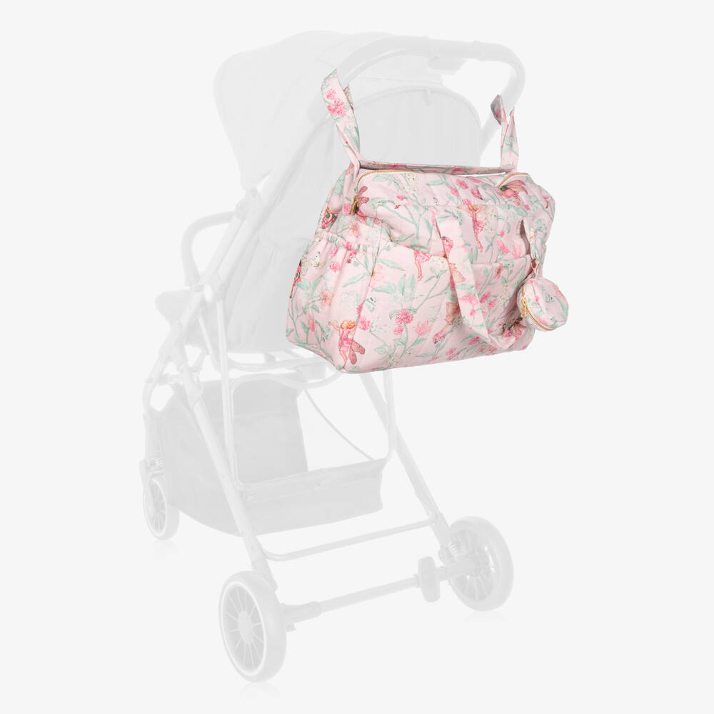 Flower Fairies™ by Childrensalon-Girls Pink Flower Fairies Babysuit & Changing Bag Set | Childrensalon