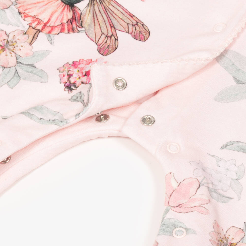Flower Fairies™ by Childrensalon-Girls Pink Flower Fairies Babysuit & Changing Bag Set | Childrensalon
