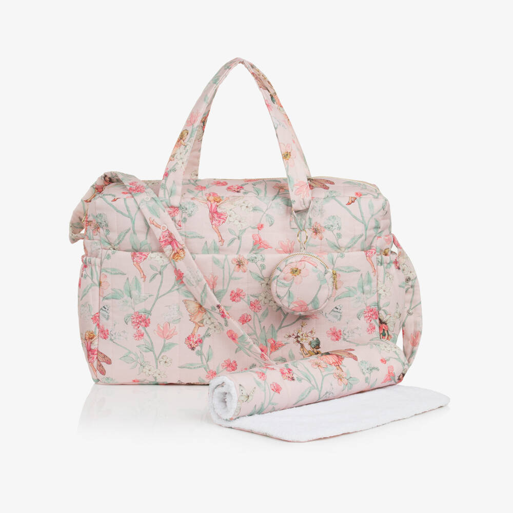 Flower Fairies™ by Childrensalon-Girls Pink Flower Fairies Changing Bag (41cm) | Childrensalon
