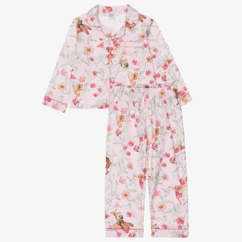 Flower Fairies™ by Childrensalon-Girls Pink Flower Fairies Pyjamas & Book Set | Childrensalon