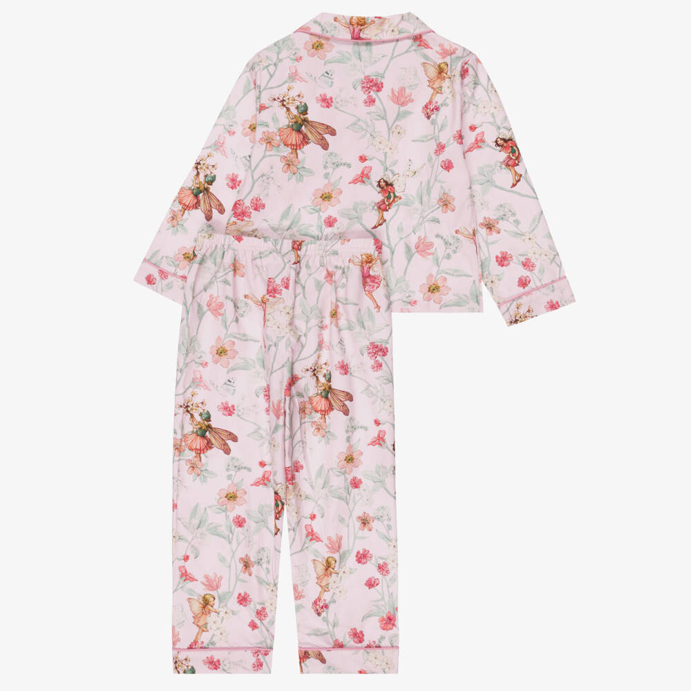 Flower Fairies™ by Childrensalon-Girls Pink Flower Fairies Pyjamas & Book Set | Childrensalon