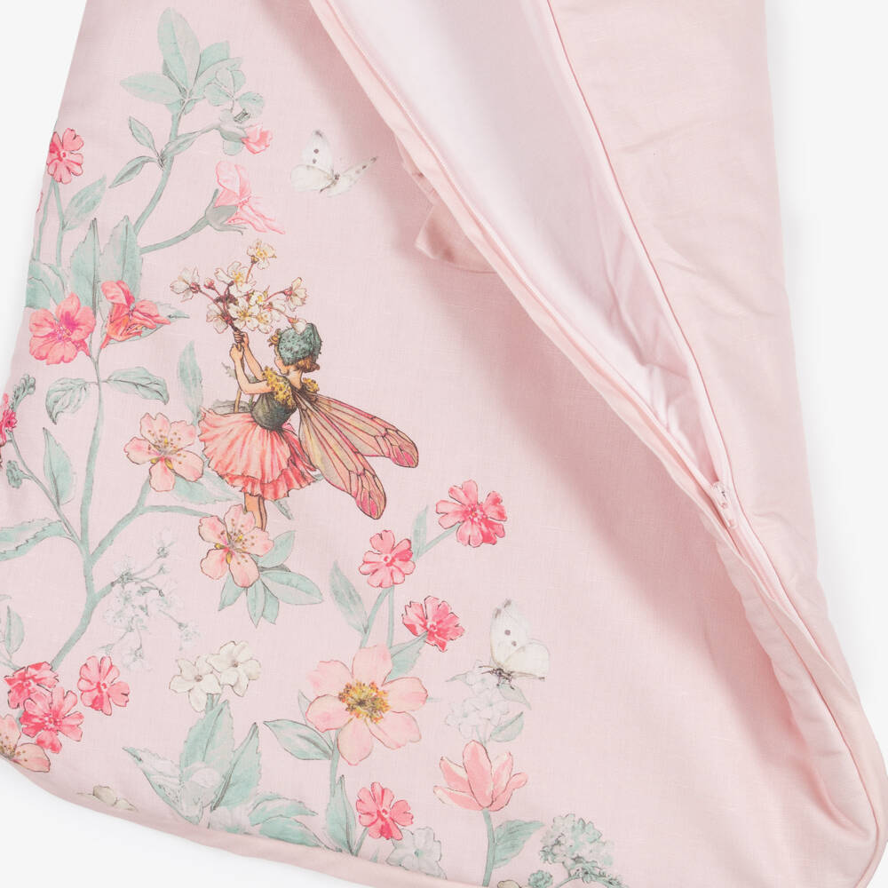 Flower Fairies™ by Childrensalon-Girls Pink Flower Fairy Cotton & Linen Nest (84cm) | Childrensalon