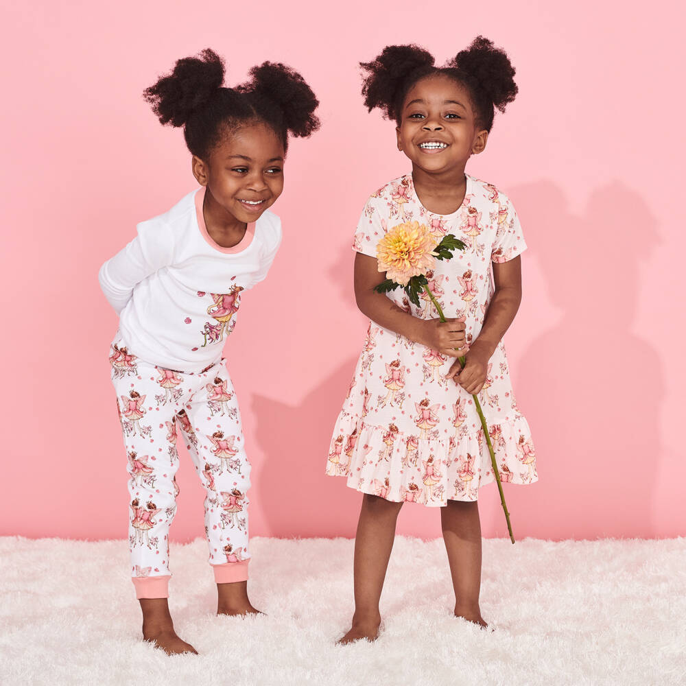 Flower Fairies™ by Childrensalon-Girls Pink Jersey Nightdress | Childrensalon