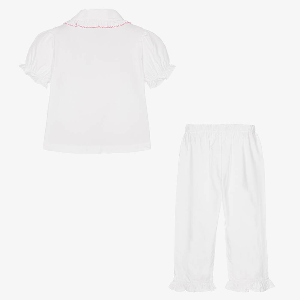 Flower Fairies™ by Childrensalon-بيجاما مخصصة قطن لون أبيض للبنات | Childrensalon