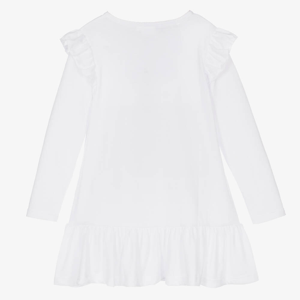Flower Fairies™ by Childrensalon-Girls White Jersey Nightdress | Childrensalon