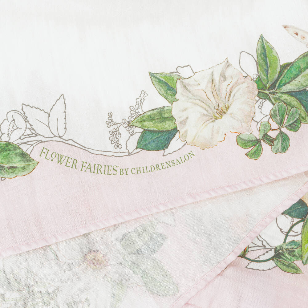 Flower Fairies™ by Childrensalon-Girls White & Pink Cotton Babygrow Set | Childrensalon