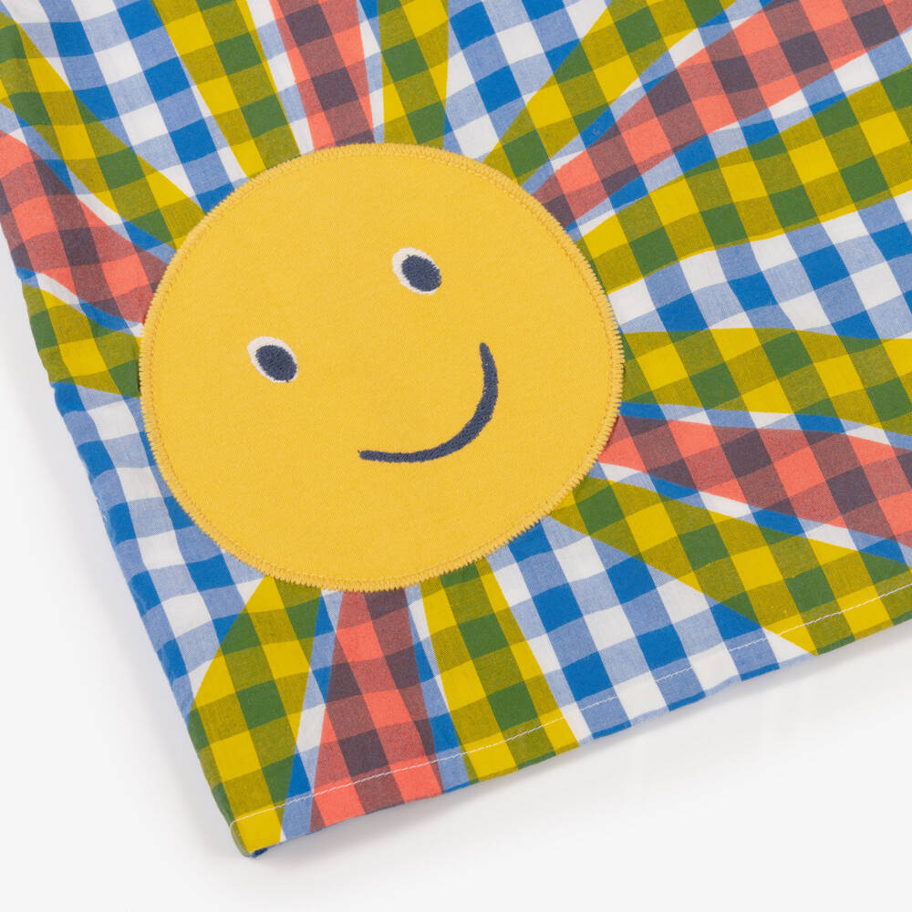 Frugi-قميص قطن مربعات لون أزرق للأولاد | Childrensalon