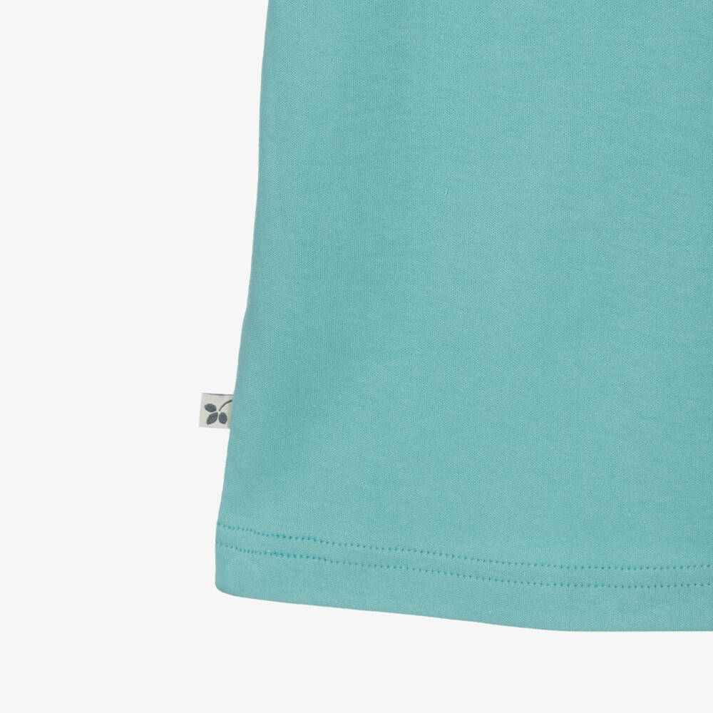 Frugi-Boys Blue Organic Cotton Goose T-Shirt | Childrensalon