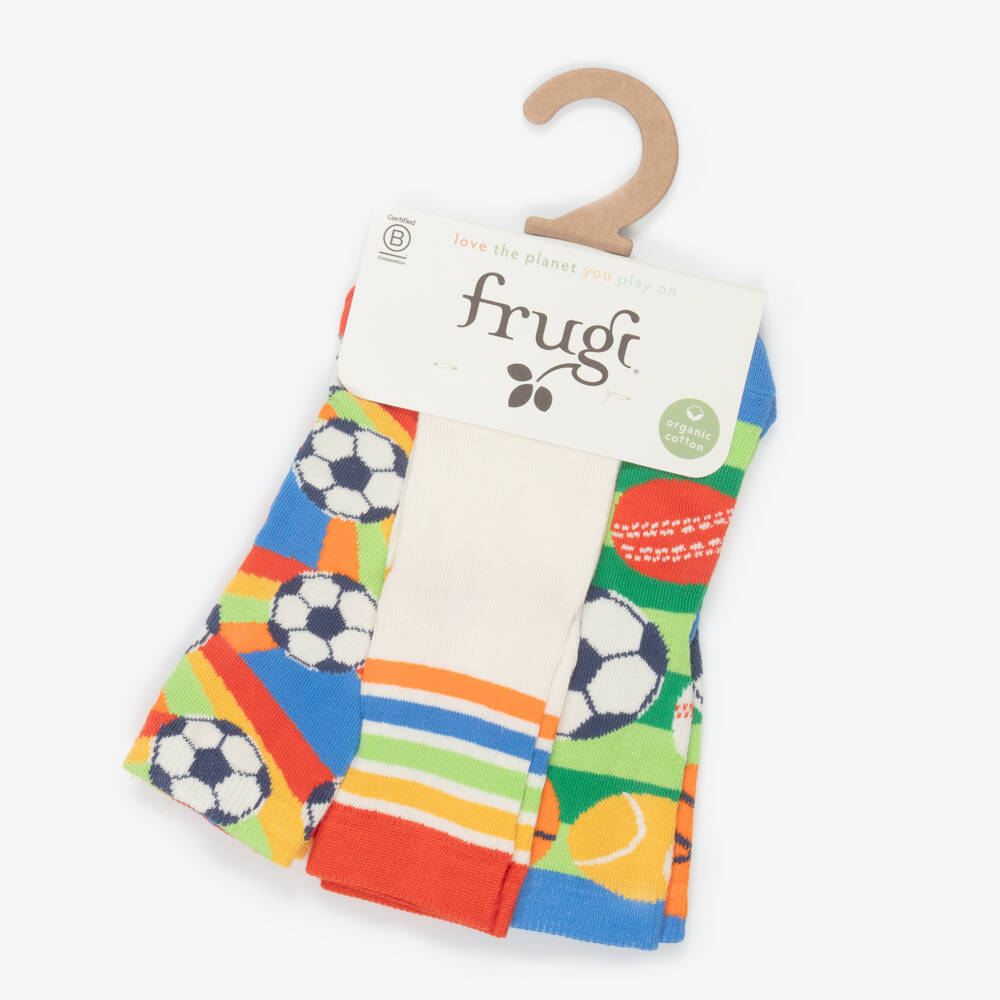 Frugi-Boys Organic Cotton Socks (3 Pack) | Childrensalon
