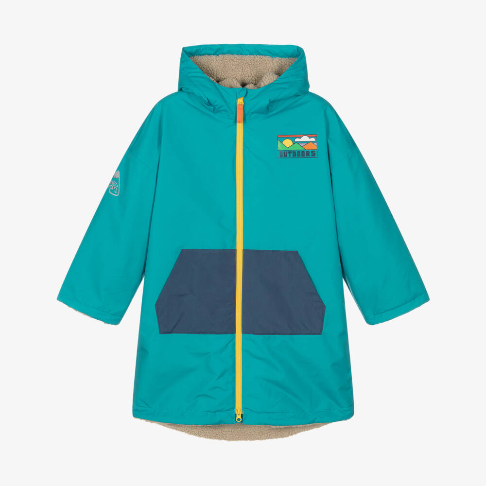 Frugi-Boys Turquoise Blue Changing Coat | Childrensalon