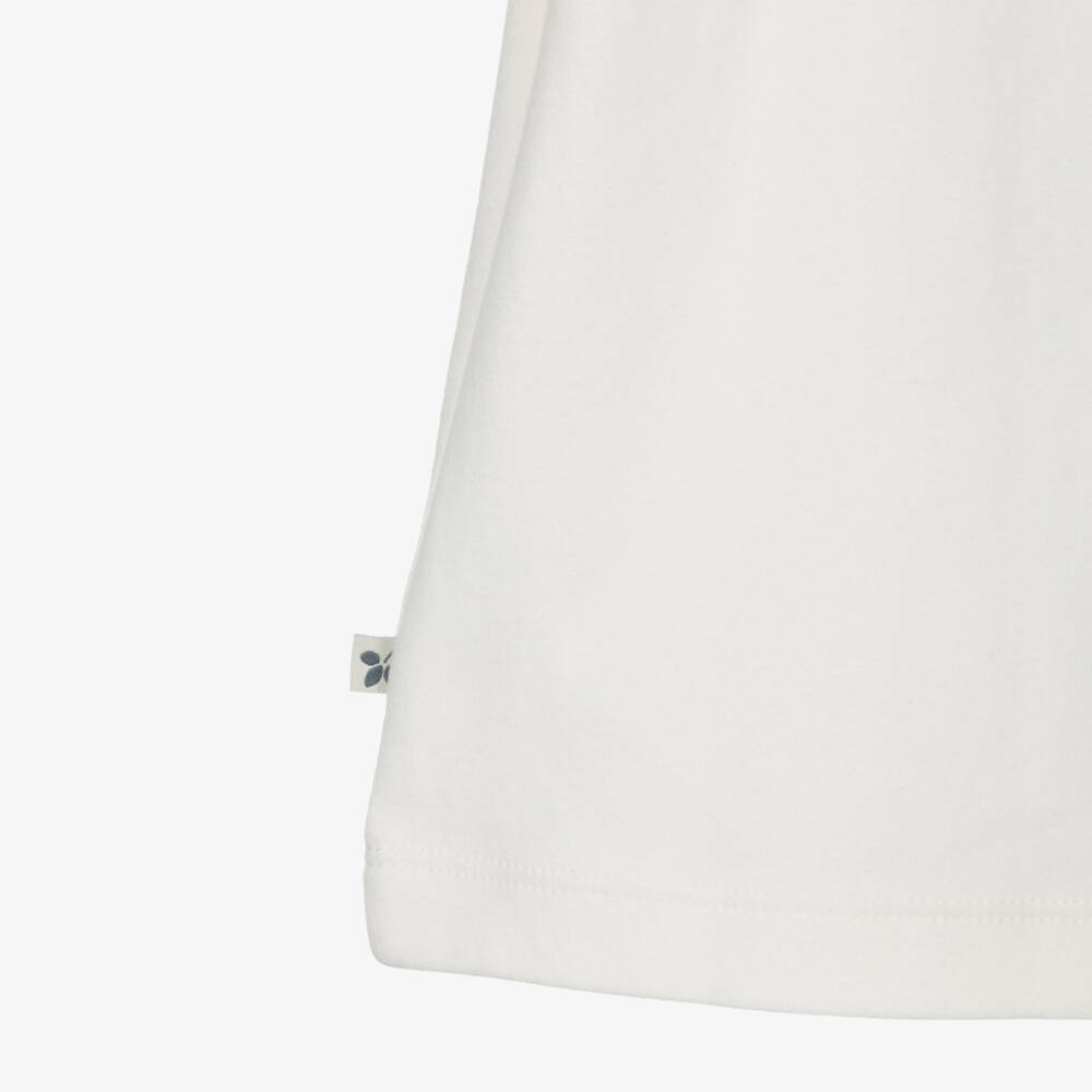 Frugi-تيشيرت قطن عضوي لون أبيض للأولاد | Childrensalon