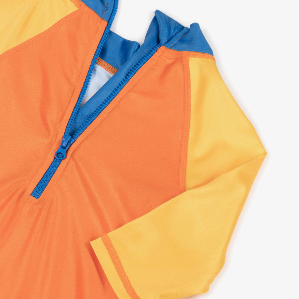 Frugi-Boys Yellow & Blue Beach Sun Suit (UPF50+) | Childrensalon