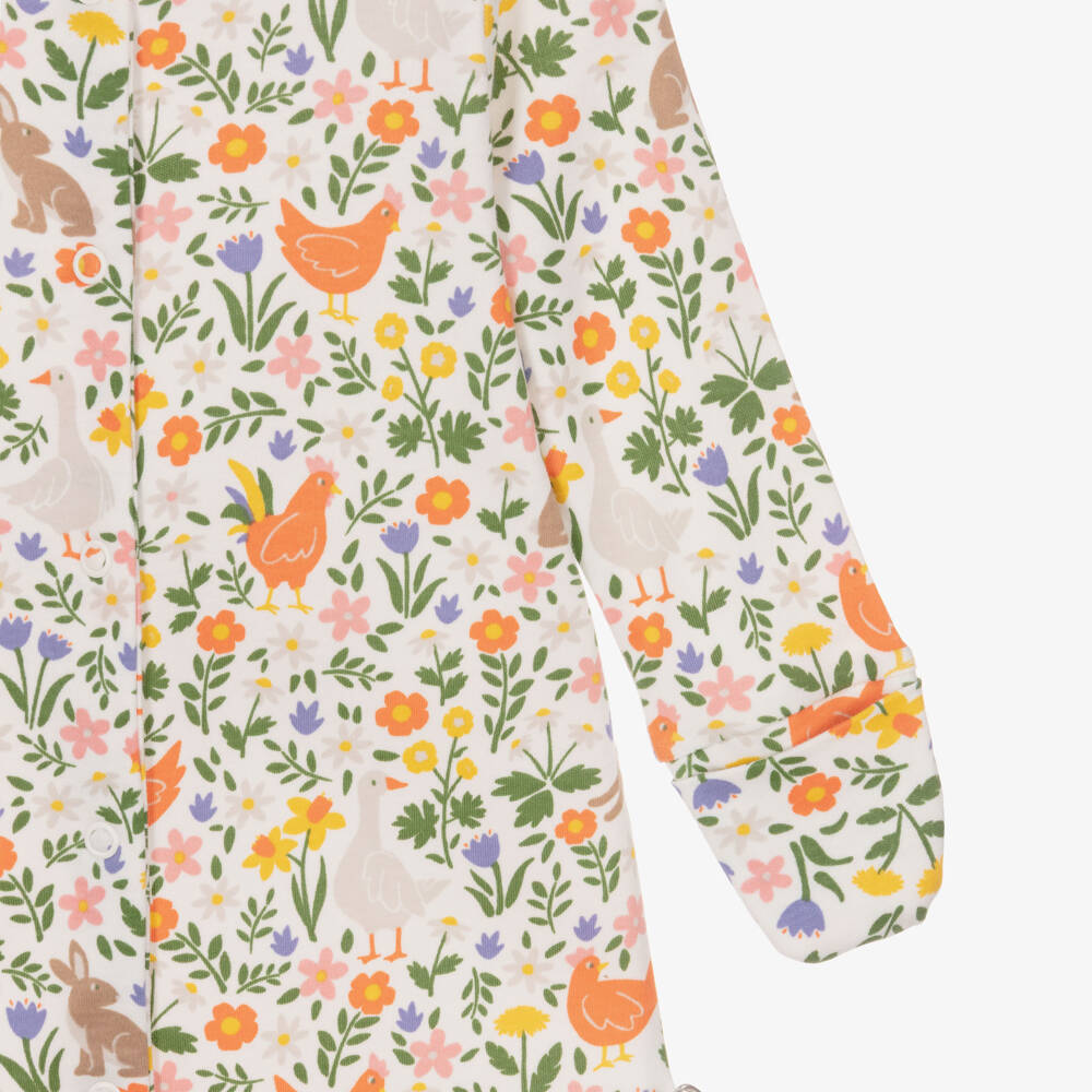 Frugi-Colourful Floral & Animal Print Cotton Babygrow Gift Set | Childrensalon