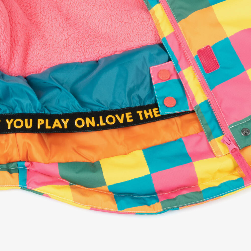 Frugi-Girls Multicoloured Check Ski Jacket | Childrensalon