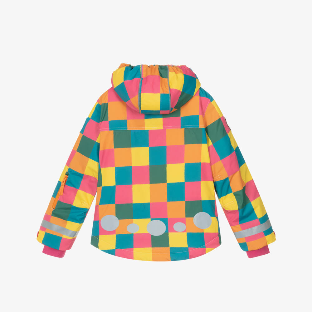 Frugi-Girls Multicoloured Check Ski Jacket | Childrensalon