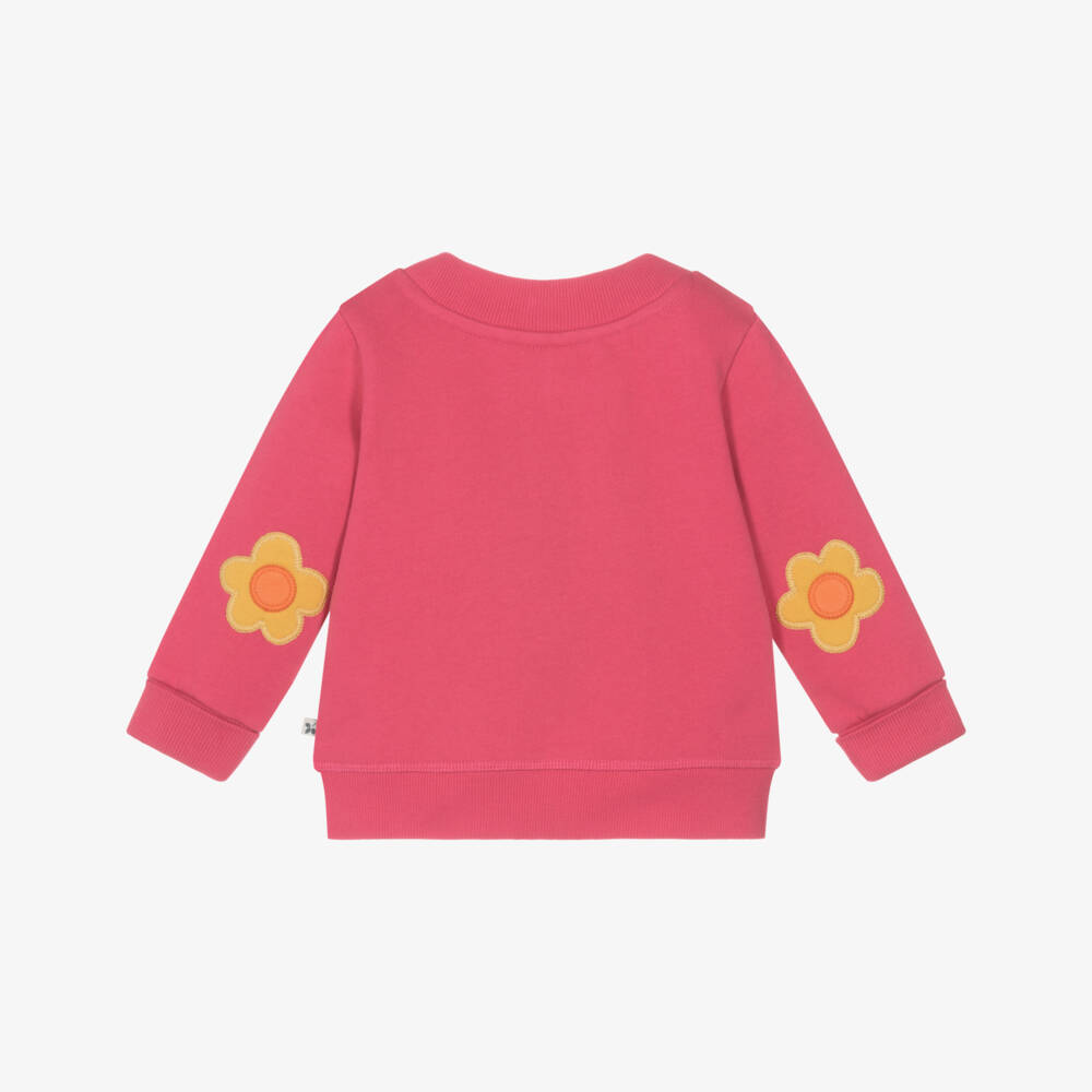 Frugi-Girls Pink Organic Cotton Pony Sweatshirt | Childrensalon