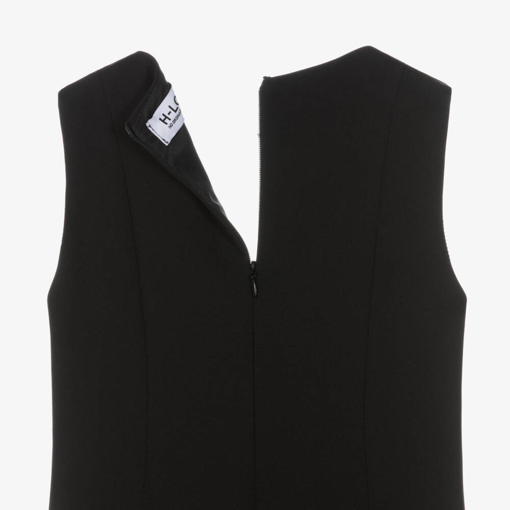 Fun & Fun-Girls Black Double Breasted Dress | Childrensalon