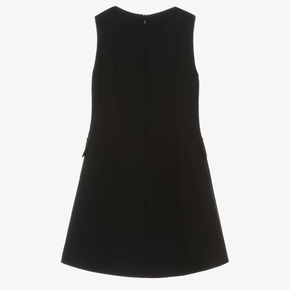 Fun & Fun-Girls Black Double Breasted Dress | Childrensalon